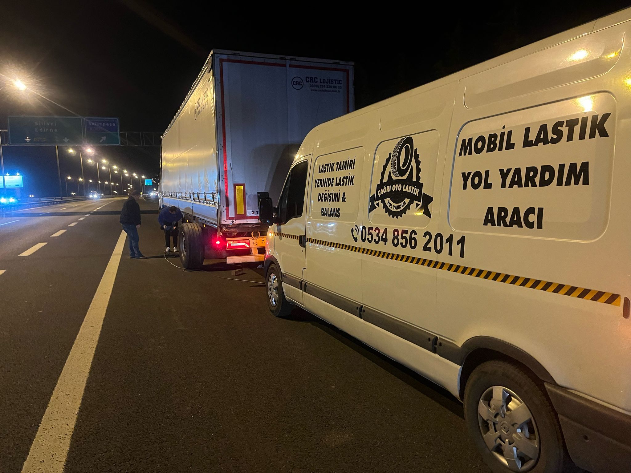 7/24 Gece Lastik Değişimi Hizmeti